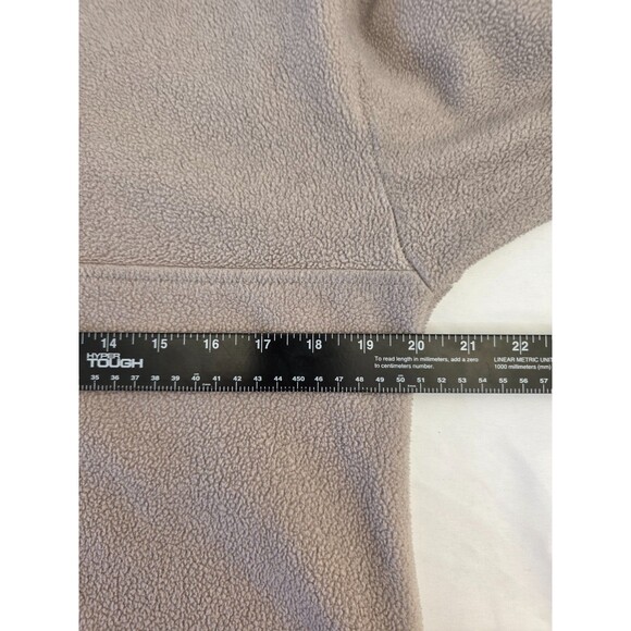 Vintage Nordstrom Fleece Quarter Zip Pullover Sweater SZ M Made In USA Tan - Picture 6 of 7